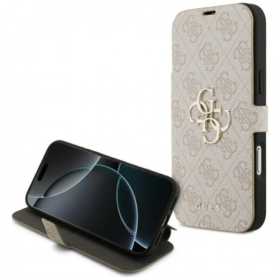 Guess Book 4G Metal Logo (GUBKP17X4GMGPI) iPhone 17 Pro Max Pink