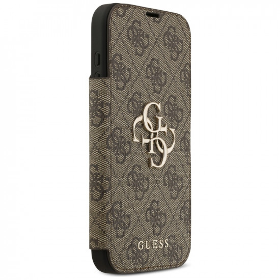 Guess Book 4G Metal Logo (GUBKP17L4GMGBR) iPhone 17 Pro Brown