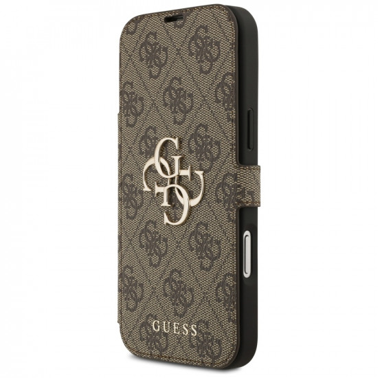 Guess Book 4G Metal Logo (GUBKP17L4GMGBR) iPhone 17 Pro Brown