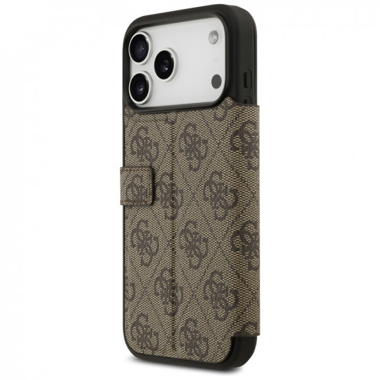 Guess Book 4G Metal Logo (GUBKP17X4GMGBR) iPhone 17 Pro Max Brown
