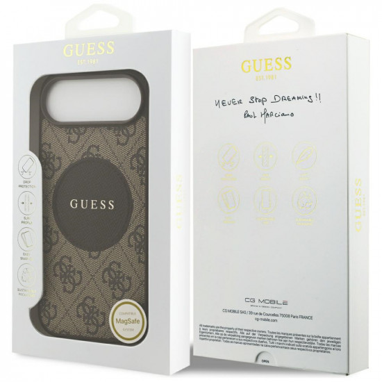 Guess 4G Circle Classic Logo MagSafe (GUHMP17MP4PGRSGW) iPhone 17 Air Brown