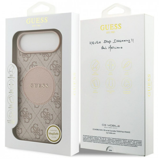 Guess 4G Circle Classic Logo MagSafe (GUHMP17MP4PGRSGP) iPhone 17 Air Pink