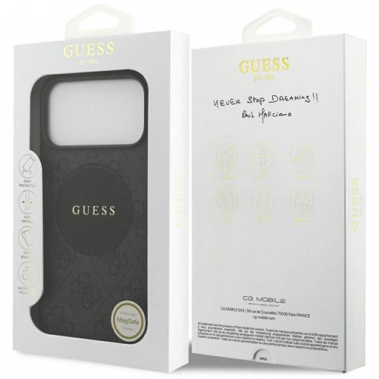 Guess 4G Circle Classic Logo MagSafe (GUHMP17LP4PGRSGK) iPhone 17 Pro Black
