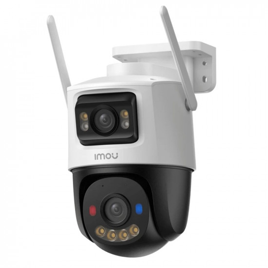 Imou Outdoor Camera Cruiser Dual 2 PRO (IPC S7XFP 8U0WED) 4+4MP, AI IMOU SENSE, Wi Fi 6, Dual IR, PT, Alarm, IP65 White