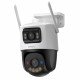 Imou Outdoor Camera Cruiser Dual 2 PRO (IPC S7XFP 8U0WED) 4+4MP, AI IMOU SENSE, Wi Fi 6, Dual IR, PT, Alarm, IP65 White