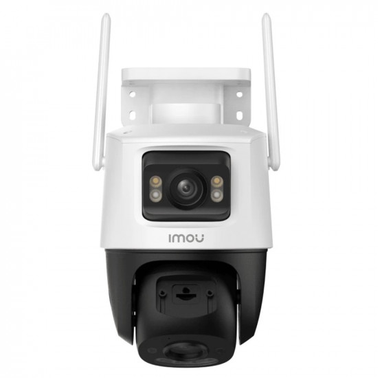 Imou Outdoor Camera Cruiser Dual 2 PRO (IPC S7XFP 8U0WED) 4+4MP, AI IMOU SENSE, Wi Fi 6, Dual IR, PT, Alarm, IP65 White