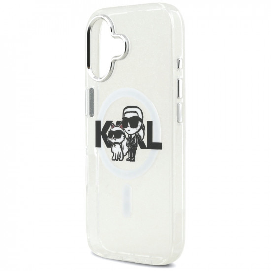 Karl Lagerfeld IML Glitter Karl & Choupette Sketch Logo MagSafe (KLHMP17SHGKCGKBT) iPhone 17 Clear Karl Lagerfeld IML Glitter Karl & Choupette Sketch Logo MagSafe (KLHMP17SHGKCGKBT) iPhone 17 Clear