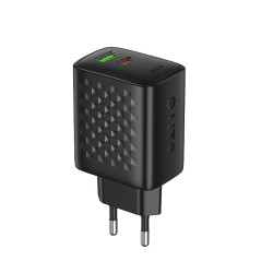 Lito Wall Charger (LC24) Type C, USB Output, PD65W, GaN, PC Fireproof, EU Plug Black Lito Wall Charger (LC24) Type C, USB Output, PD65W, GaN, PC Fireproof, EU Plug Black