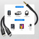 Lito Audio Cable Adapter (LA02) Lightning to Jack 3.5mm, Zero Signal Loss, Nylon braided, 1m Black