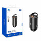 Lito Car Charger (IN C03) 1x USB, 1x Type C, 60W, Fast Charging, Ultra Mini & Sleek Design, Universal Black