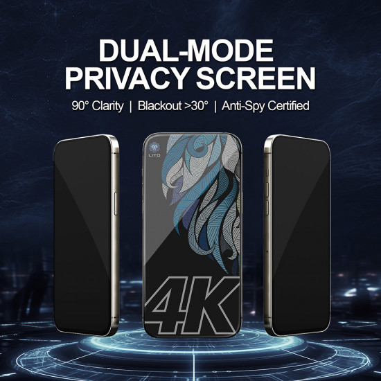 Lito D+ Max 4K Privacy iPhone 17 Air Black