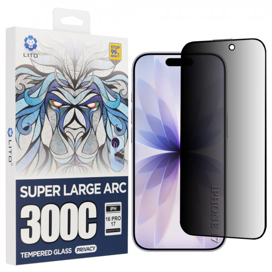 Lito D+ Max Privacy 300C iPhone 17 / iPhone 16 Pro Black