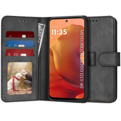 Techsuit Diary Book Motorola Moto G15 / G15 Power Black