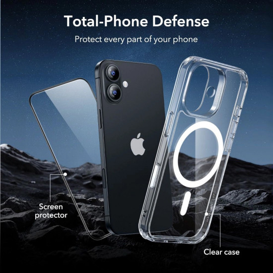 ESR Classic Hybrid HaloLock [Included Screen Protector] iPhone 17 Clear