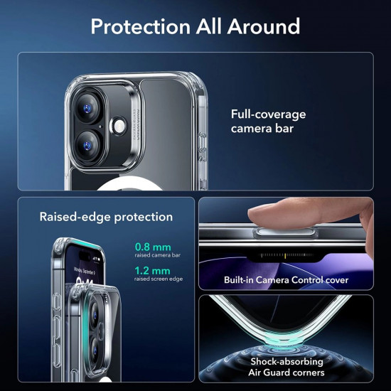 ESR Classic Hybrid HaloLock [Included Screen Protector] iPhone 17 Clear
