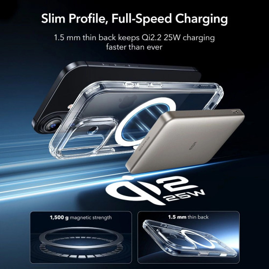 ESR Classic Hybrid HaloLock [Included Screen Protector] iPhone 17 Clear