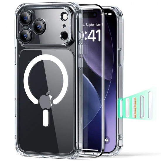 ESR Classic Hybrid HaloLock [Included Screen Protector] iPhone 17 Pro Max Clear