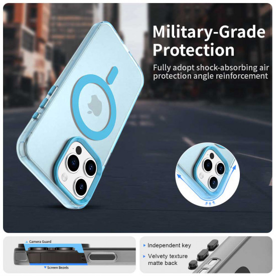 Techsuit CandyCase MagSafe iPhone 15 Pro Max Blue