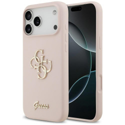Guess Silicone Big 4G Script (GUHCP17XSC4GSMP) iPhone 17 Pro Max Light Pink