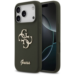 Guess Silicone Big 4G Script (GUHCP17LSC4GSMA) iPhone 17 Pro Khaki