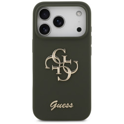 Guess Silicone Big 4G Script (GUHCP17LSC4GSMA) iPhone 17 Pro Khaki