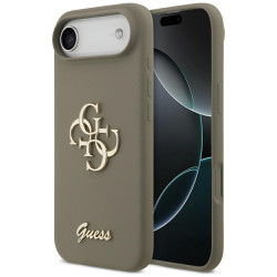 Guess Silicone Big 4G Script (GUHCP17MSC4GSMW) iPhone 17 Air Brown