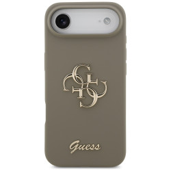 Guess Silicone Big 4G Script (GUHCP17MSC4GSMW) iPhone 17 Air Brown
