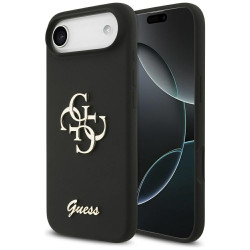 Guess Silicone Big 4G Script (GUHCP17MSC4GSMK) iPhone 17 Air Black