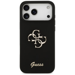 Guess Silicone Big 4G Script (GUHCP17XSC4GSMK) iPhone 17 Pro Max Black