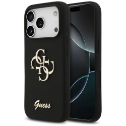 Guess Silicone Big 4G Script (GUHCP17LSC4GSMK) iPhone 17 Pro Black