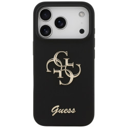 Guess Silicone Big 4G Script (GUHCP17LSC4GSMK) iPhone 17 Pro Black