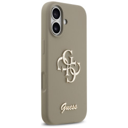 Guess Silicone Big 4G Script (GUHCP17SSC4GSMW) iPhone 17 Brown