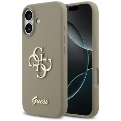 Guess Silicone Big 4G Script (GUHCP17SSC4GSMW) iPhone 17 Brown