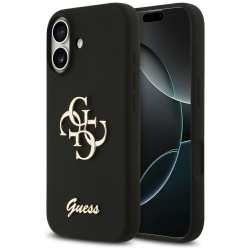 Guess Silicone Big 4G Script (GUHCP17SSC4GSMK) iPhone 17 Black