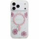Guess Resin Flowers and Glitter MagSafe (GUHMP17LRBFGFGMP) iPhone 17 Pro Pink