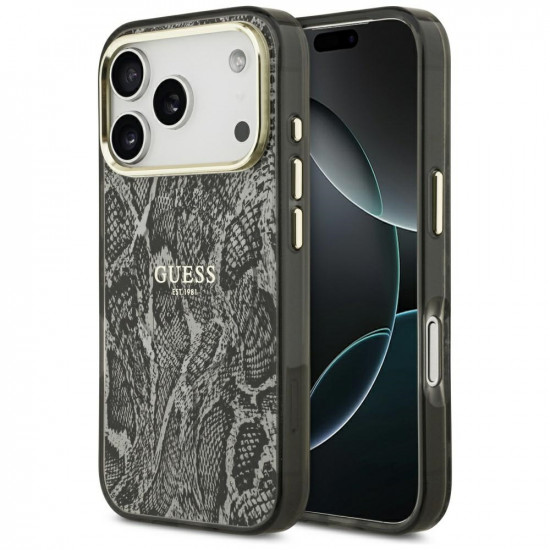 Guess Python Pattern MagSafe (GUHMP17LHIMPYGK) iPhone 17 Pro Black