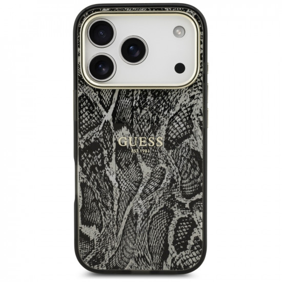 Guess Python Pattern MagSafe (GUHMP17LHIMPYGK) iPhone 17 Pro Black