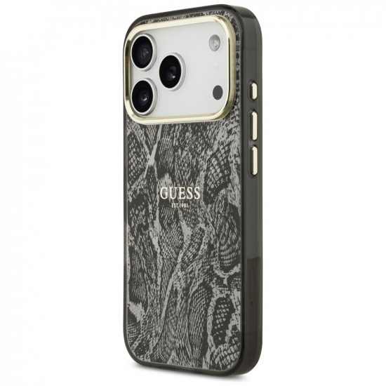 Guess Python Pattern MagSafe (GUHMP17LHIMPYGK) iPhone 17 Pro Black