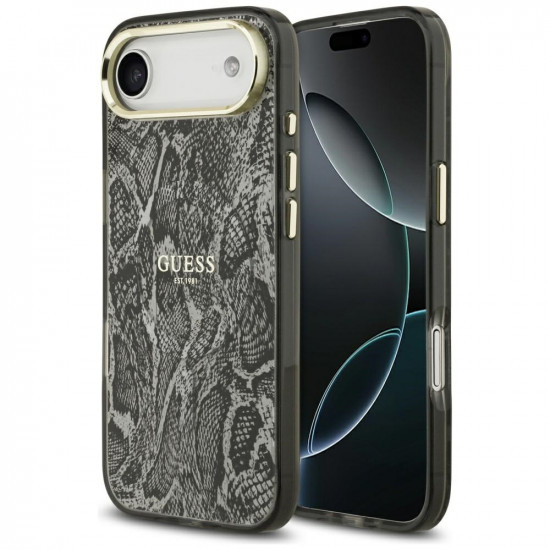 Guess Python Pattern MagSafe (GUHMP17MHIMPYGK) iPhone 17 Air Black