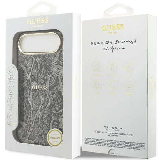 Guess Python Pattern MagSafe (GUHMP17MHIMPYGK) iPhone 17 Air Black