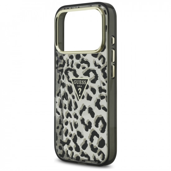 Guess Leopard Glitter MagSafe (GUHMP17LHLEGTGLK) iPhone 17 Pro Black