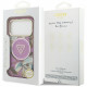 Guess IML Metal Glitter Flowers Triangle MagSafe (GUHMP17LHFLPEDU) iPhone 17 Pro Purple