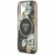 Guess IML Metal Glitter Flowers Triangle MagSafe (GUHMP17SHFLPEDK) iPhone 17 Black