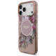 Guess IML Flowers with Pearl Strap MagSafe (GUHMP17XHFWBRCESP) iPhone 17 Pro Max Pink