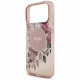 Guess IML Flowers with Pearl Strap MagSafe (GUHMP17XHFWBRCESP) iPhone 17 Pro Max Pink