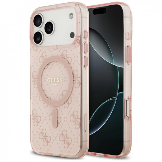 Guess IML 4G Background MagSafe (GUHMP17XH4DTEP) iPhone 17 Pro Max Pink