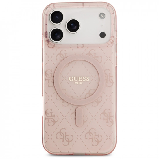 Guess IML 4G Background MagSafe (GUHMP17XH4DTEP) iPhone 17 Pro Max Pink