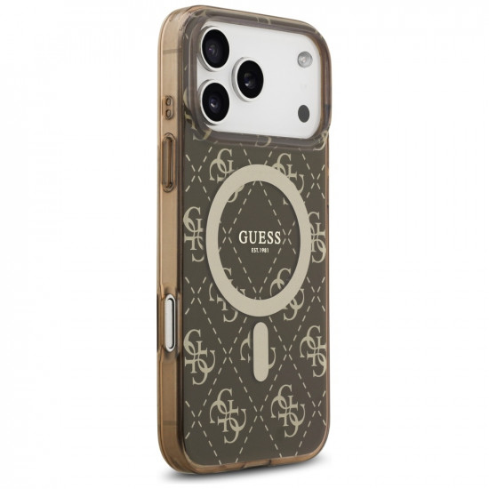 Guess IML 4G Background MagSafe (GUHMP17XH4DTEW) iPhone 17 Pro Max Brown