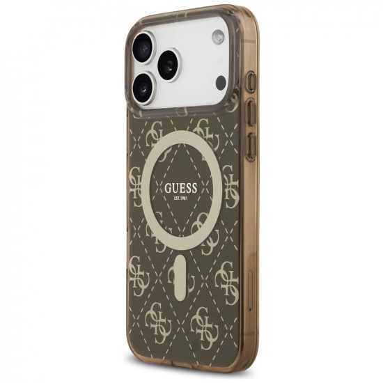 Guess IML 4G Background MagSafe (GUHMP17XH4DTEW) iPhone 17 Pro Max Brown