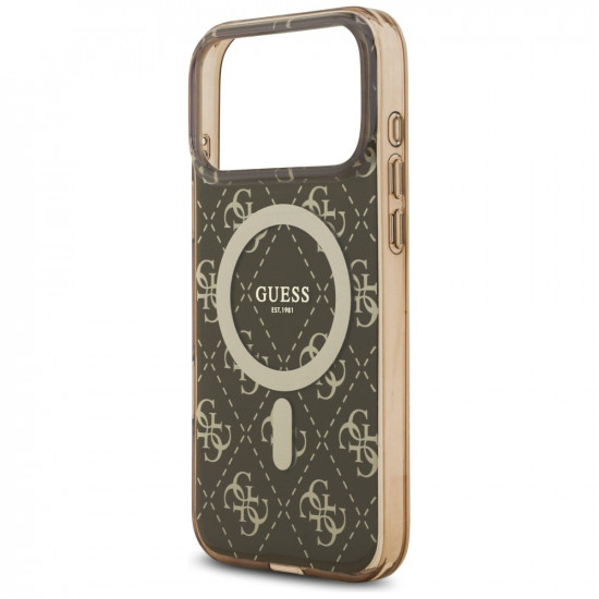 Guess IML 4G Background MagSafe (GUHMP17XH4DTEW) iPhone 17 Pro Max Brown
